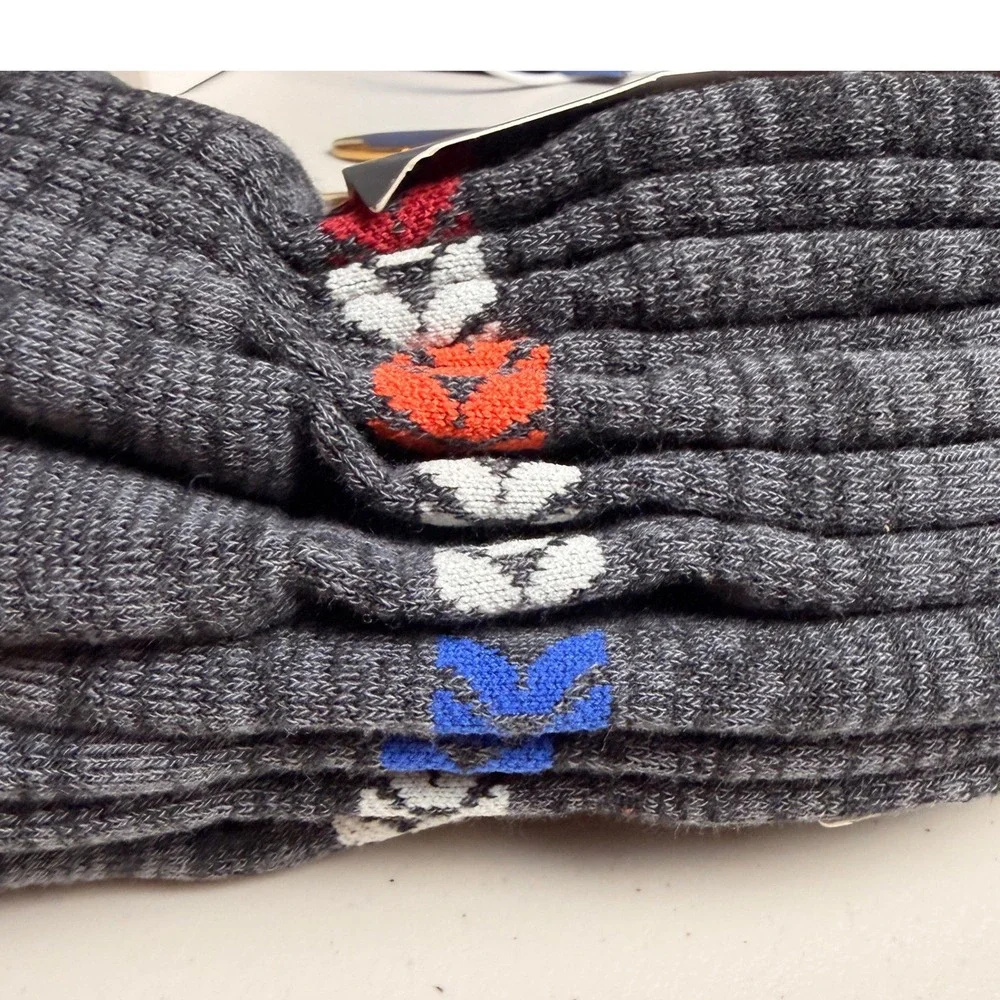 Mens No Show Socks 6-12 Grey Athletic Performance 6 Pack All In Motion Workout